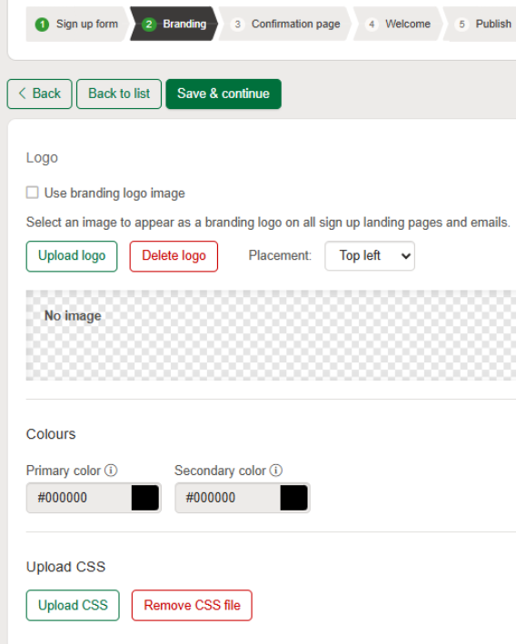 Adding branding to your form