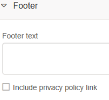Footer text