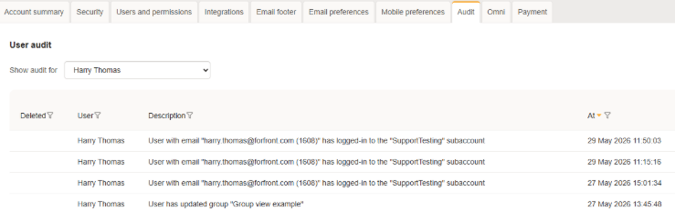 Audit example
