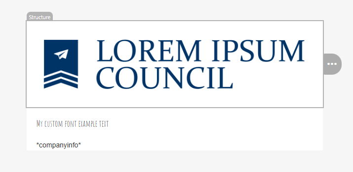 Font in use