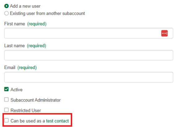 Can be used as a test contact box