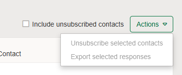 Export SMS responses