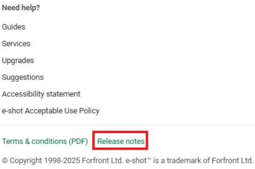 Release notes