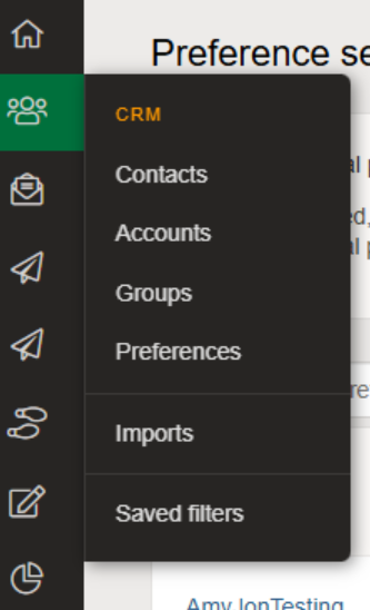 New nav menu