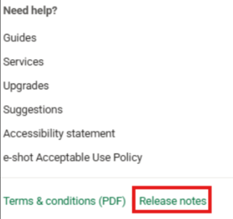 Release notes