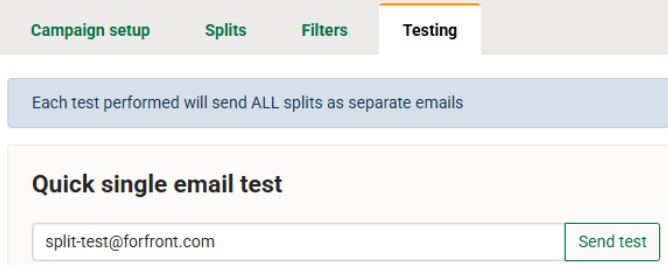 Quick test