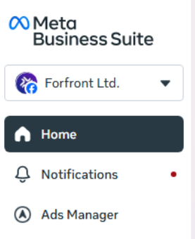 Meta Business Suite profile creation