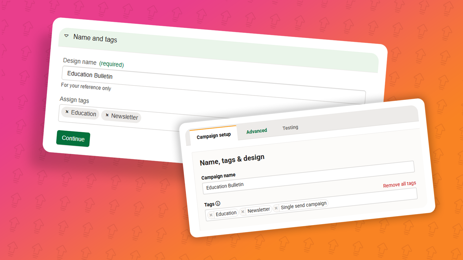 Tags within e-shot and how to use them